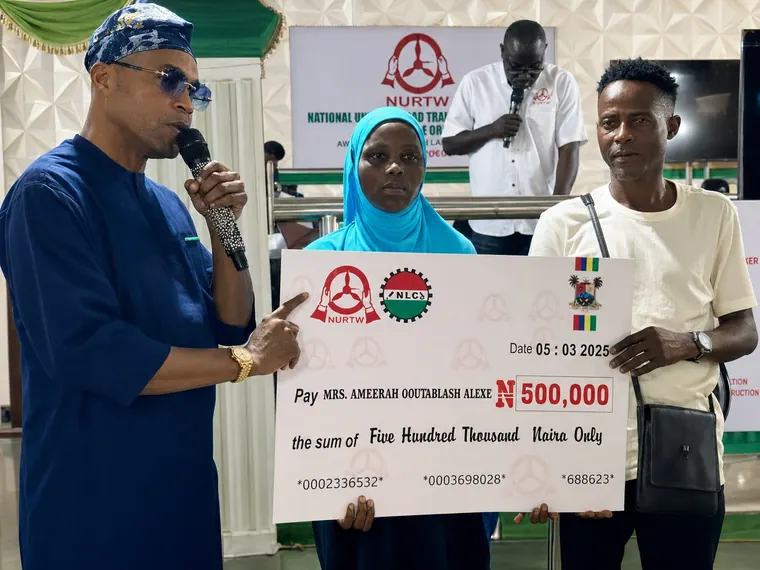 Welfare support presented during the family-support programme.